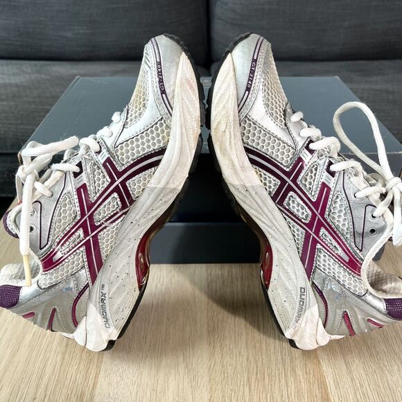 Asics GT-2140 Y2K Retro White Purple Silver Running Shoe Sneaker Womens Size 7.5 - Picture 4 of 13